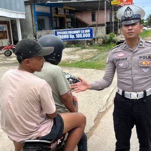 Intensifkan Patroli Di Sejumlah Ruas Jalan, Satlantas Polres Kutim Pastikan Arus Lalu Lintas Tetap Lancar Dan Aman