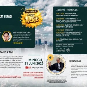 Pelatihan Hukum Pajak FERADI TAX CONSULTANT (C.FTAX.) Digelar Online 21 Juni 2026