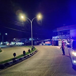 Antisipasi Balap Liar Di Tikungan Sahara Dan Patung Singa, Satlantas Polres Kutim Patroli Dini Hari