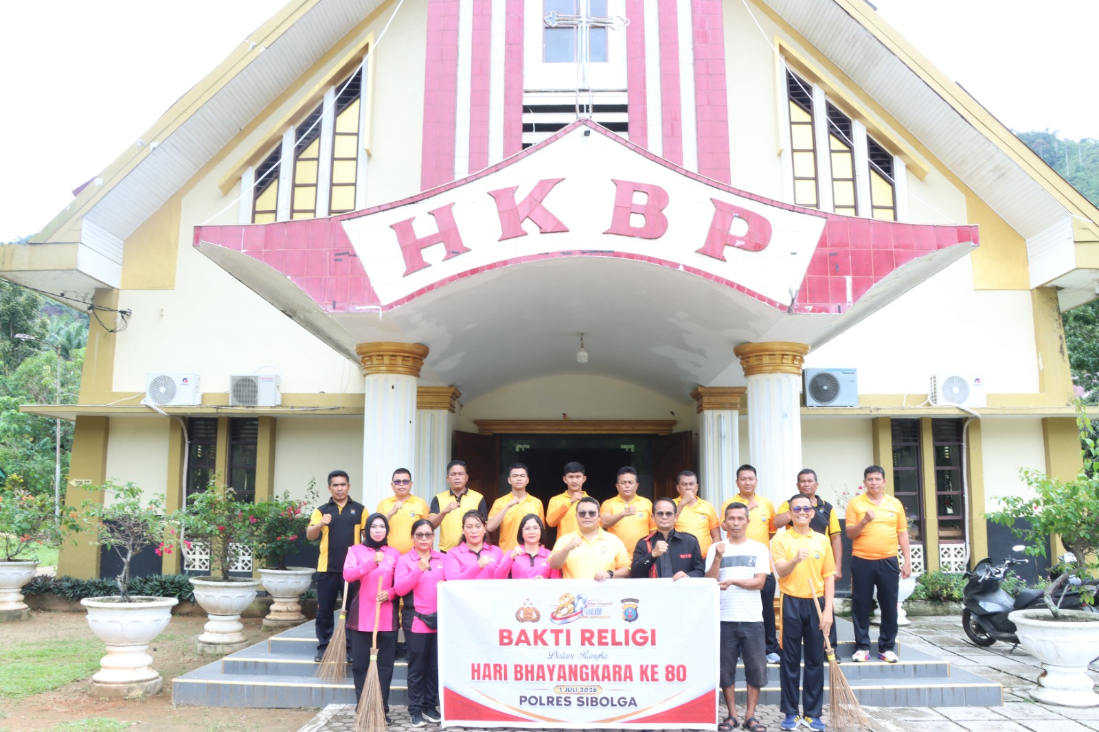 Jelang HUT Bhayangkara ke – 80 Tahun 2026, Polres Sibolga Lakukan Bakti Religi di Sejumlah Rumah Ibadah