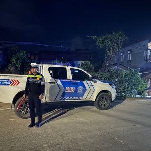 Wujudkan Kamseltibcar Lantas Di Sangatta Satlantas Polres Kutim Intensifkan Patroli Antisipasi Balap Liar