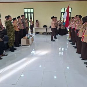 Polsek Muara Bengkal Hadiri Pelantikan Dewan Kerja Ranting Gerakan Pramuka, Dorong Pembinaan Generasi Muda Berkarakter