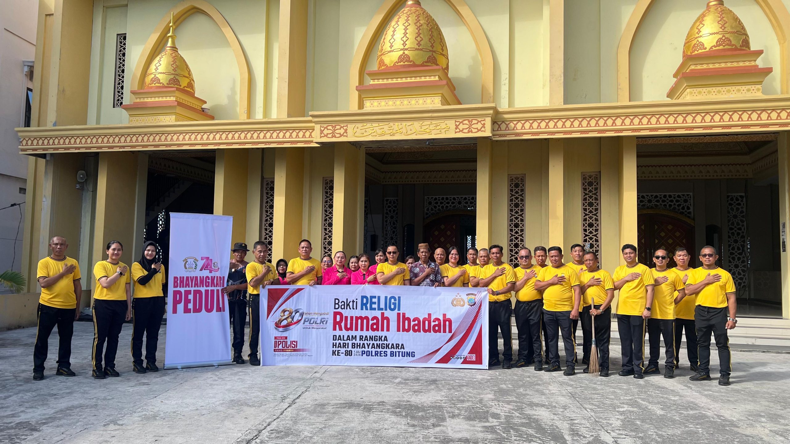 Kapolres Bitung Pimpin Bhakti Religi di Empat Rumah Ibadah, Perkuat Toleransi dan Kebersamaan Jelang Hari Bhayangkara ke-80