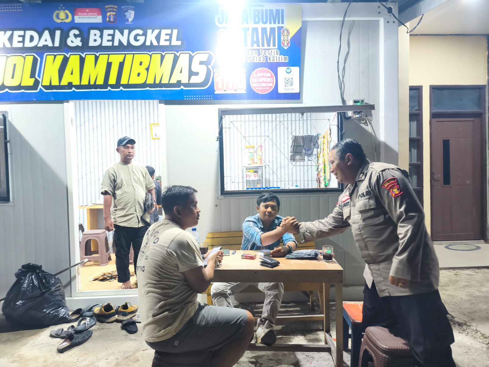 Jalin Silaturahmi Bersama Ojol, Polres Kutim Perkuat Sinergi Menjaga Kamtibmas Kondusif