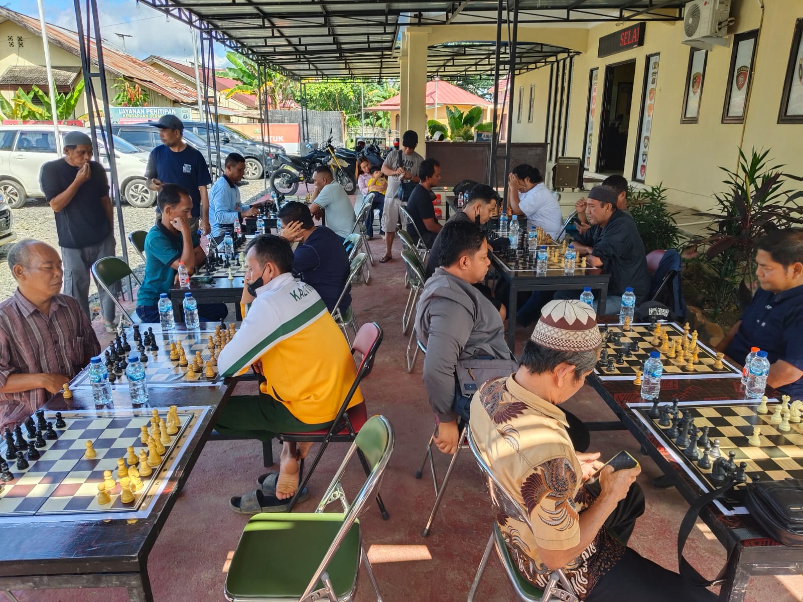 Polsek Muara Wahau Adakan Turnamen Catur Bhayangkara Cup Jelang Hari Bhayangkara Ke-80