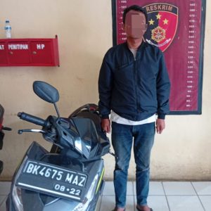Gelapkan Sepeda Motor Kawan, Pelaku diciduk Polsek Tanjung Morawa