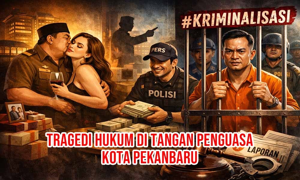 Tragedi Hukum di Pekanbaru : Mengurai Benang Kusut Kriminalisasi Aktivis, Barter Jabatan, dan Pelanggaran UU Pers