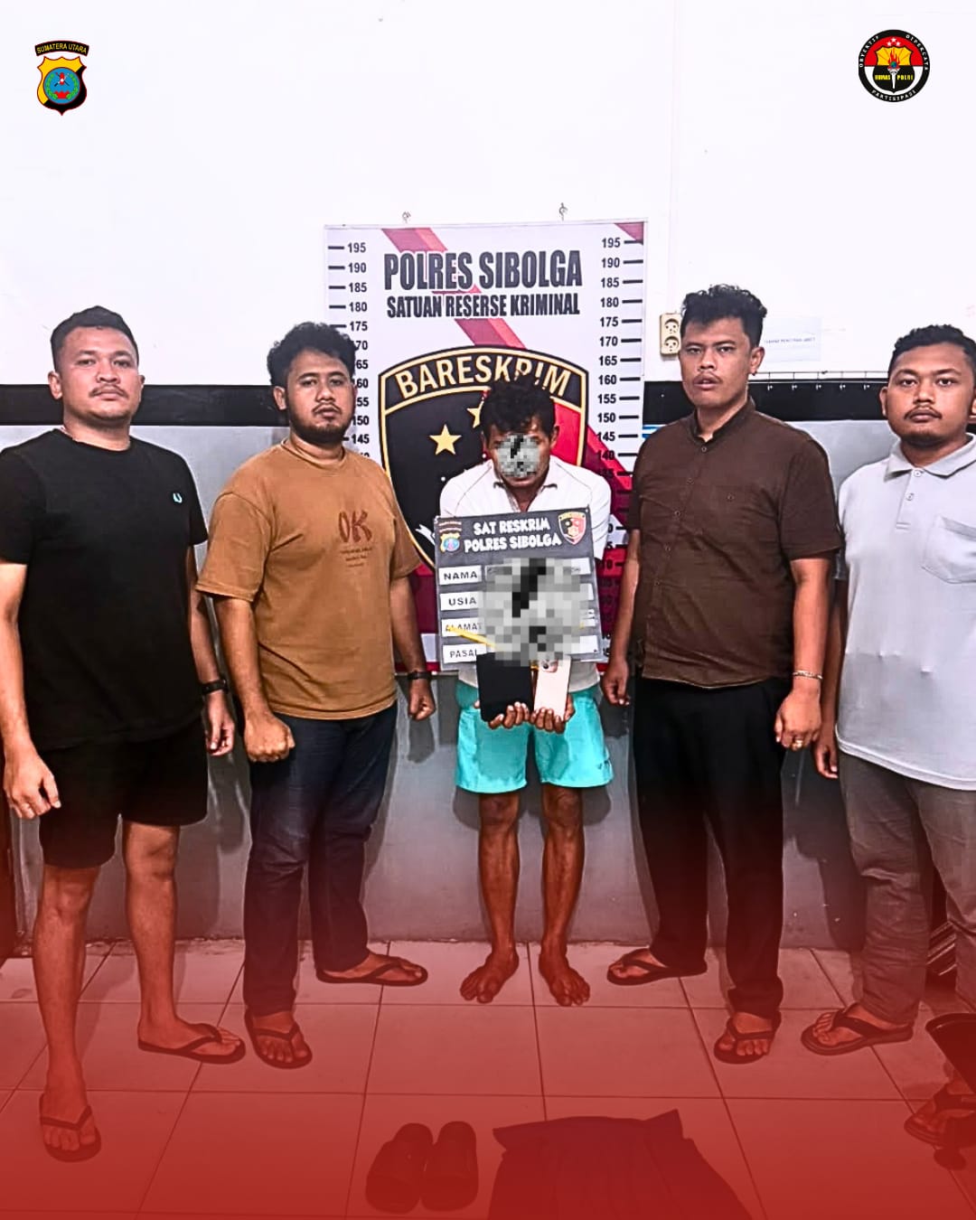 Kurang dari 24 Jam, Satreskrim Polres Sibolga Tangkap Pelaku Pencurian Bermodus Pembeli Roti