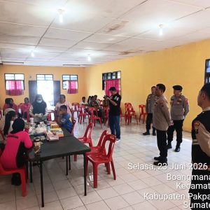 Terus Berbuat Untuk Masyarakat Polres Pakpak Bharat Adakan Bakti Kesehatan Sambut HUT Bhayangkara ke – 80