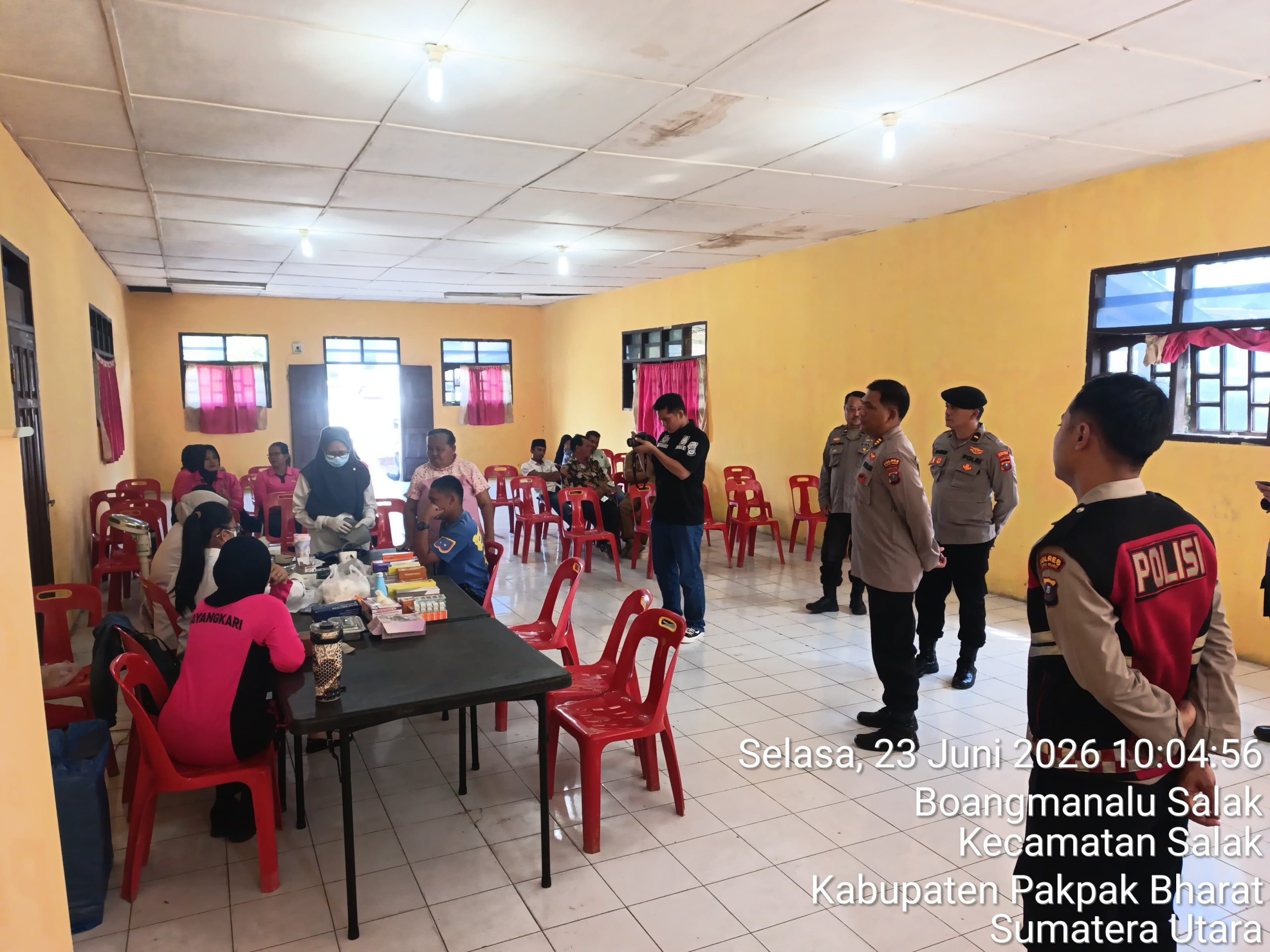 Terus Berbuat Untuk Masyarakat Polres Pakpak Bharat Adakan Bakti Kesehatan Sambut HUT Bhayangkara ke – 80