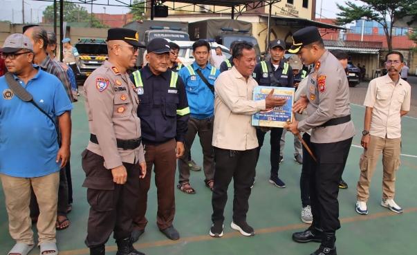 Perkuat Sinergitas, Polres Priok, Gelar JJOS Apel Gabungan Bersama Sabuk Kamtibmas