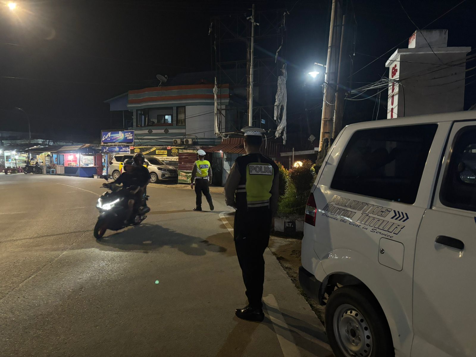 Satlantas Polres Kutim Gencarkan Blue Light Patrol Cegah Balap Liar Yang Meresahkan Warga