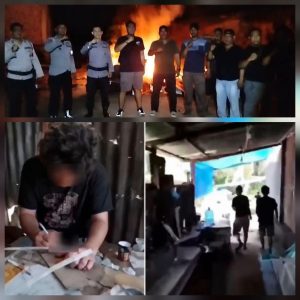 Usai Diviralkan Emak – emak, Barak Narkoba Labura Digrebek Polisi Tapi Zonk!!