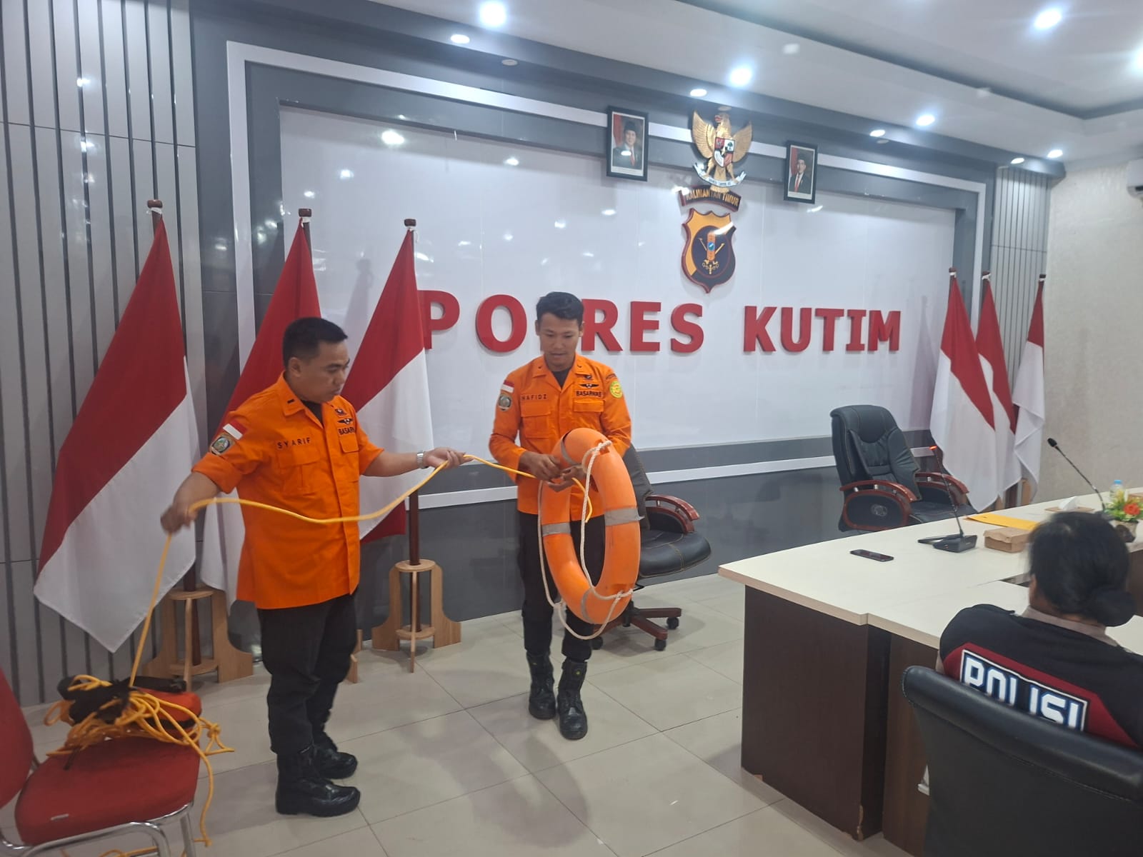 Satsamapta Polres Kutim Gelar Pelatihan Search And  Rescue Kemampuan Hadapi Bencana