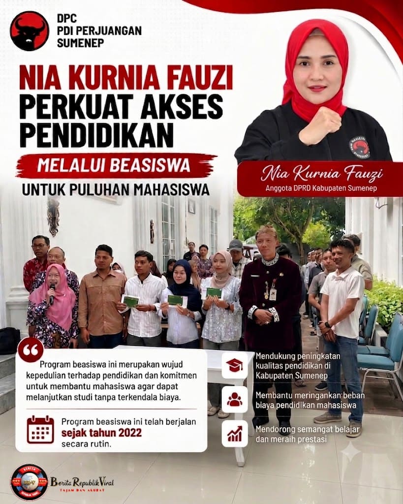 Dukung Generasi Muda, Nia Kurnia Fauzi Salurkan Beasiswa untuk Mahasiswa Sumenep