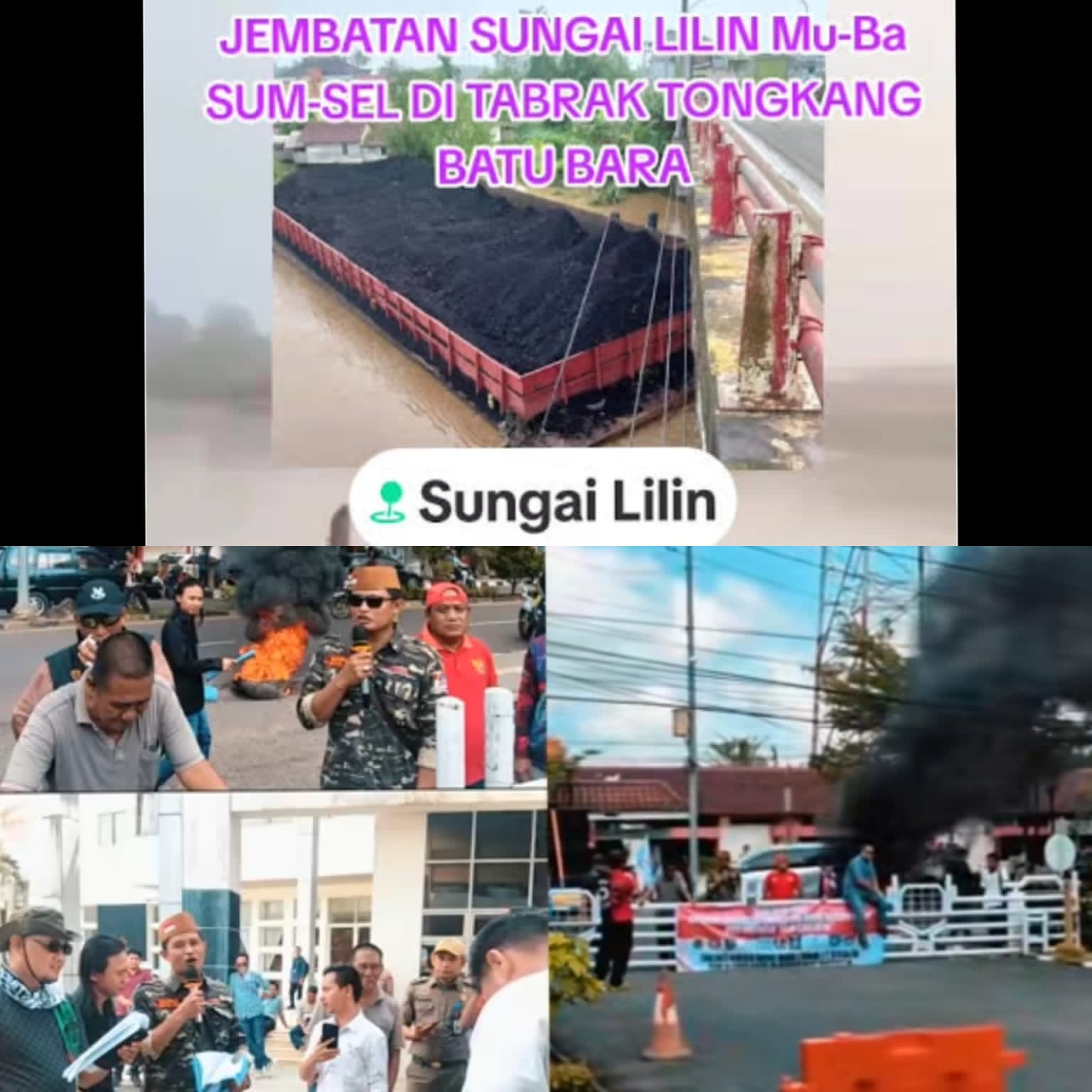 Desak Penghentian Operasional Tongkang PT GSM, GEMPITA dan Partner Ancam Gelar Aksi Jika Jembatan Sungai Lilin Tak Segera Diperbaiki