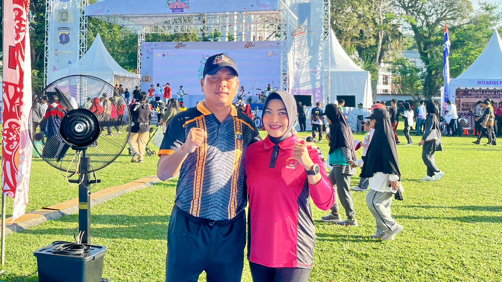 Semarakkan Kebersamaan Bersama Polda Kaltim, Kapolres Kutim Hadiri Jalan Sehat Hari Bhayangkara Ke-80