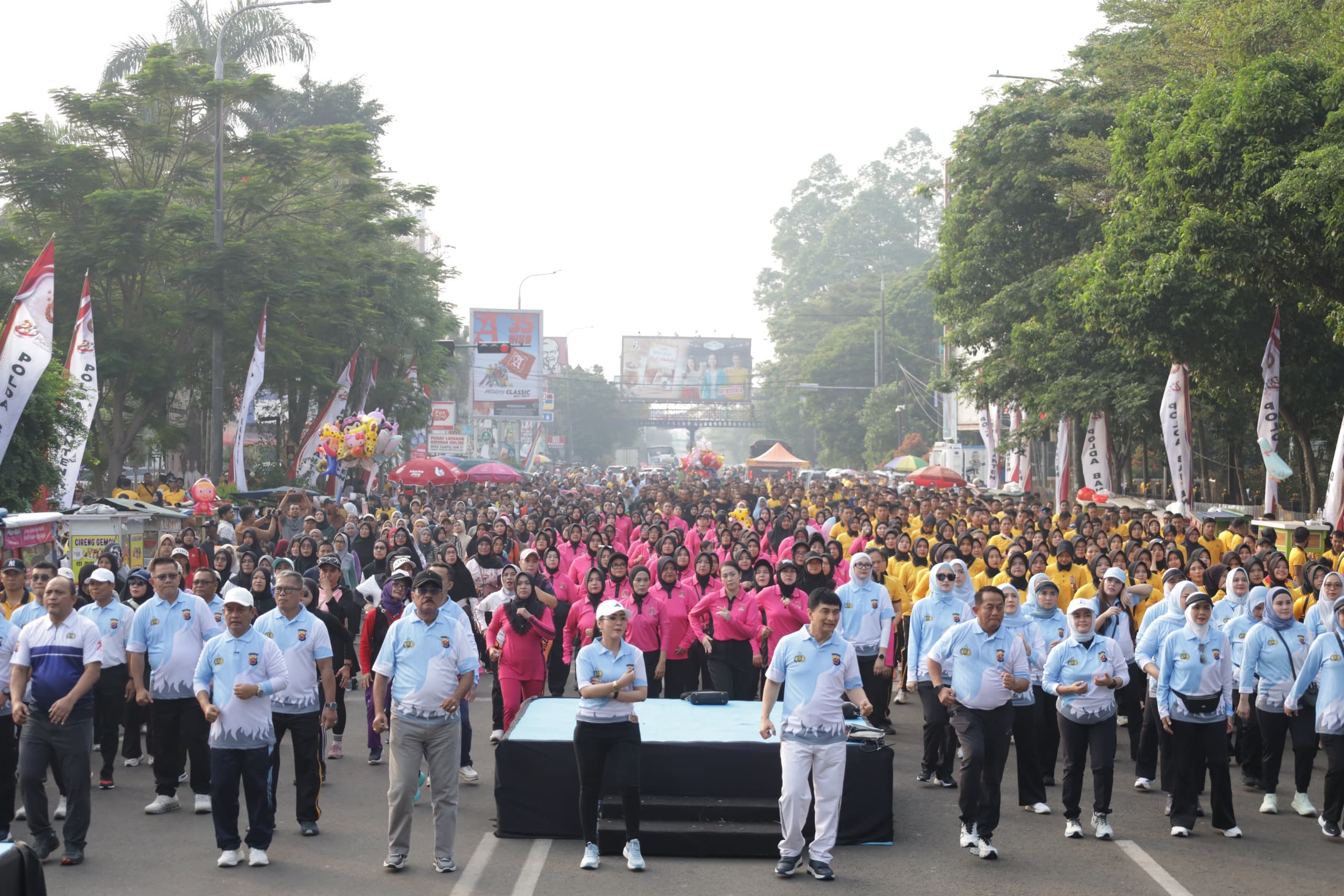 Semarak Hari Bhayangkara ke-80, Polda Banten Perkuat Sinergi Lewat Olahraga Bersama