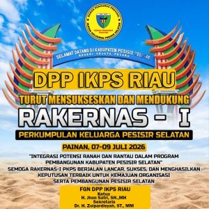 IKPS Riau Pastikan Hadiri Rakernas I PKPS di Painan, Siap Bawa Gagasan untuk Pembangunan Pesisir Selatan