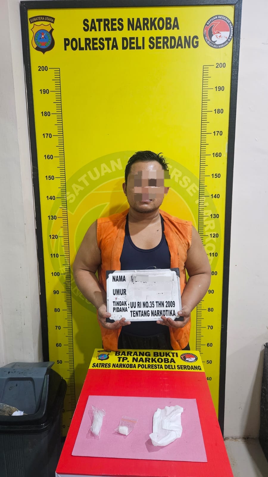 Satres Narkoba Polresta Deli Serdang Berhasil Amankan Terduga Pelaku Penyalahgunaan Narkotika, Sita Shabu 5,79 Gram