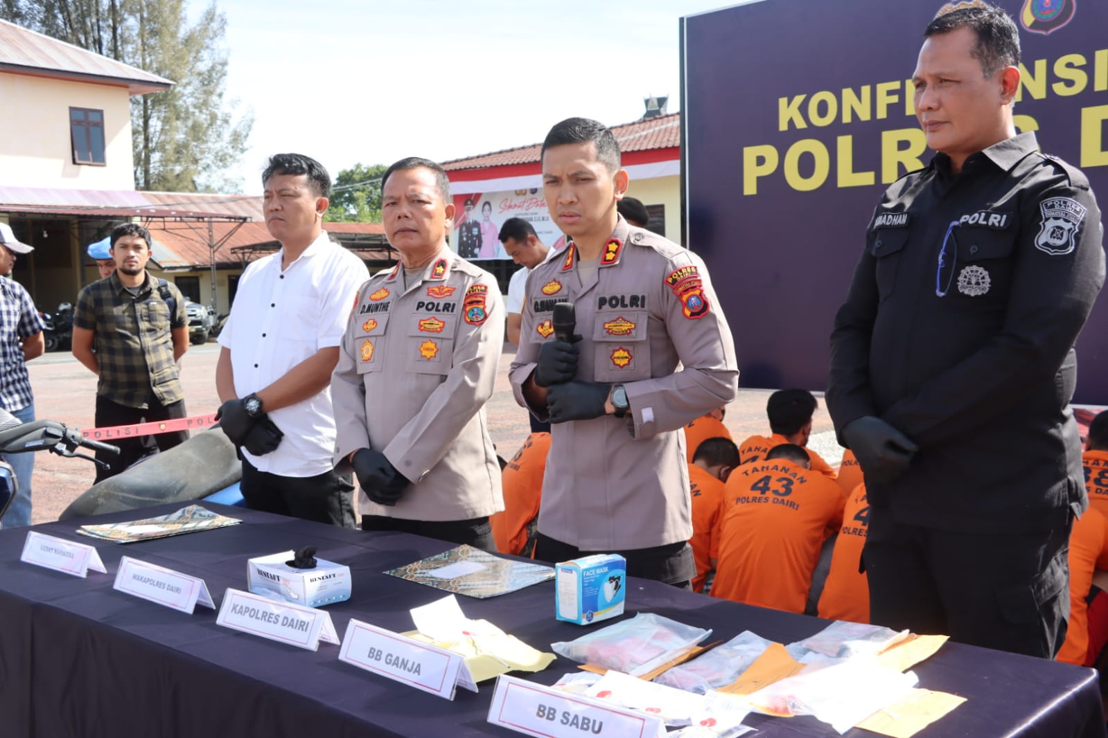 Polres Dairi Ringkus 38 Tersangka dari 29 Kasus Narkoba Periode April – Juni 2026, Kapolres Dairi : Mari Kita Sinergi Berantas Narkoba