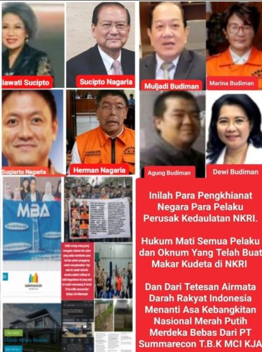 Kegiatan Foto : PT.Summarecon,TBK Bukti Lakukan Kudeta Buat Negara Baru,Rakyat Anak Bangsa Siap Menjadi Garda Terdepan Berangus Perusak NKRI