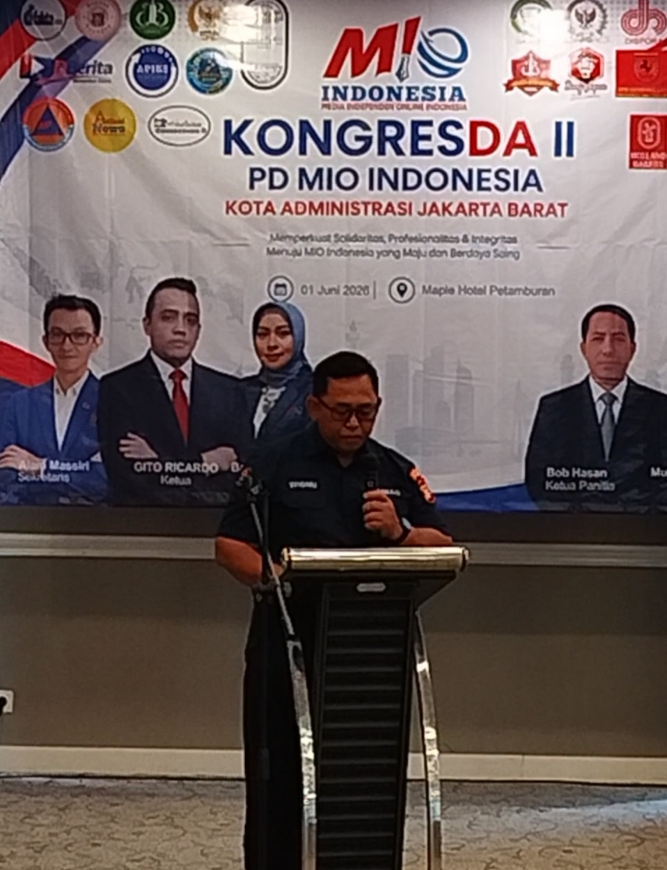 Wisnu Wirawan Buka Kongresda II PD MIO Indonesia Jakarta Barat, Tekankan Pentingnya Integritas Media