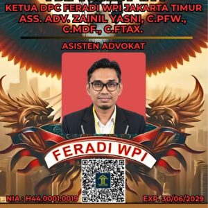 Zainil Yasni Siap Jadikan FERADI WPI Jakarta Timur Pusat Kolaborasi Bantuan Hukum di DKI Jakarta