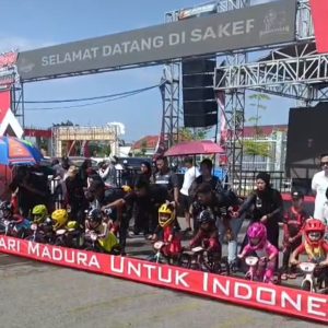 Wakili Ibukota Jakarta, Cucu Ketum MADAS H.Moh.Toha SH MH Berlaga di Pushbike Championship Piala Bupati Pamekasan Madura