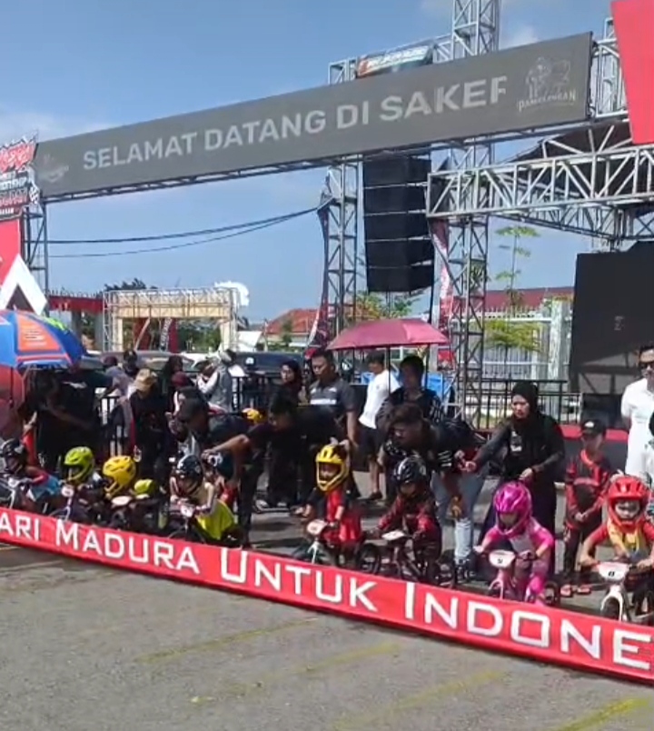 Wakili Ibukota Jakarta, Cucu Ketum MADAS H.Moh.Toha SH MH Berlaga di Pushbike Championship Piala Bupati Pamekasan Madura