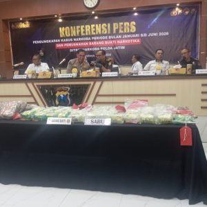 Polda Jatim Ungkap 3.157 Kasus Narkoba Semester I 2026, Selamatkan 2,79 Juta Jiwa dari Ancaman Narkotika