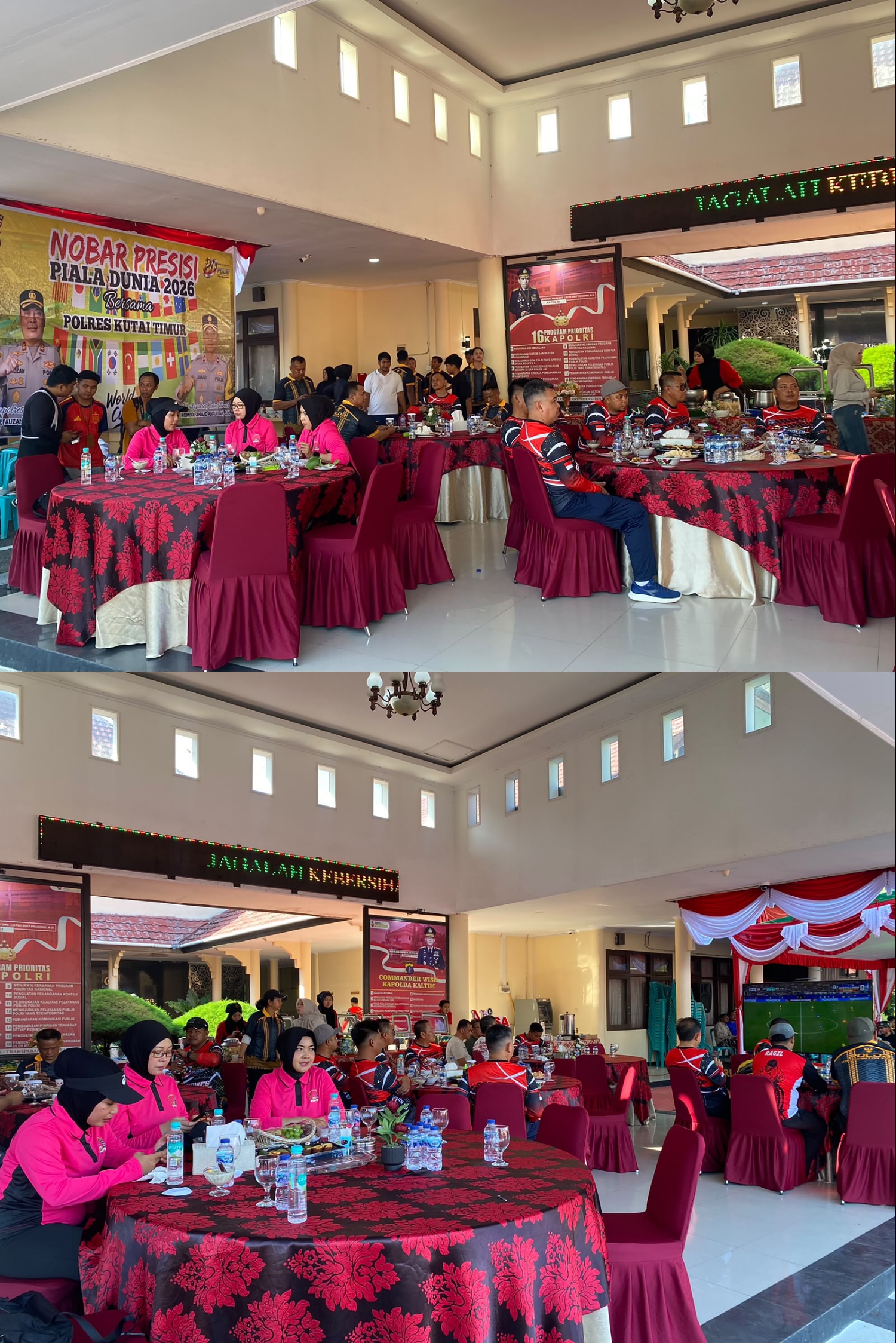 Kapolres Kutim Gelar Nobar Presisi Piala Dunia 2026 Pererat Sinergi Bersama Forkopimda Dan Masyarakat