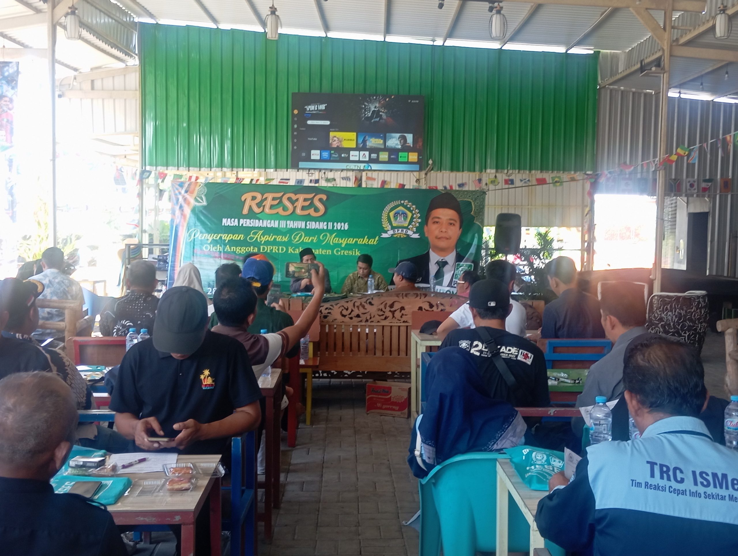 Anggota Komisi IV DPRD Kabupaten Gresik dari Fraksi PKB, Pondra Priyo Utomo, menggelar kegiatan reses masa persidangan III tahun sidang II Tahun 2026 dengan menyerap aspirasi masyarakat