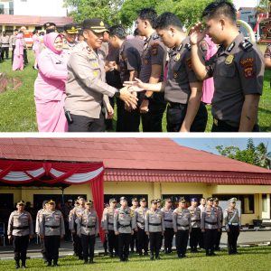 45 Personel Polres Berau Naik Pangkat, Kapolres Tekankan Amanah dan Tanggungjawab