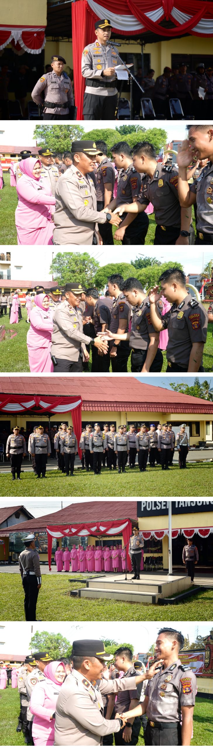 45 Personel Polres Berau Naik Pangkat, Kapolres Tekankan Amanah dan Tanggungjawab