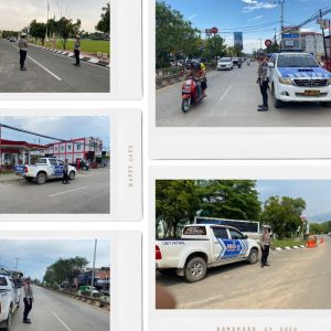 Satlantas Polres Kutim Intensifkan Patroli Turjawali Dan ETLE Mobile Wujudkan Lalu Lintas Aman Dan Tertib