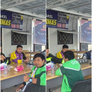 Lewat ” Polantas Menyapa ” Satlantas Polres Kutim Rangkul Ojol Serap Aspirasi Dan Edukasi Keselamatan Berkendara