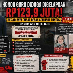 Hak Guru Dimakan Oknum ASN, FERADI WPI Pusat: Jangan Lindungi Pelaku Penyalahgunaan Dana Pendidikan