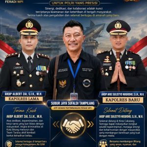 Dewan Pertimbangan FERADI WPI Apresiasi Kinerja AKBP Albert Zaik, Sambut Kapolres Bitung yang Baru