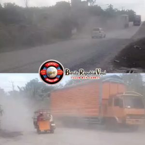 Dua Hari Tanpa Penyiraman, Debu Proyek Jalan Lintas Palembang–Jambi Kepung Permukiman Warga Desa Telang, GEMPITA Soroti Kelalaian Kontraktor