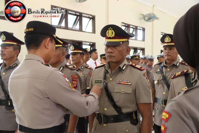 Kapolres Aceh Singkil Pimpin Rotasi Sejumlah PJU dan Kapolsek, Dorong Peningkatan Kinerja Pelayanan Publik