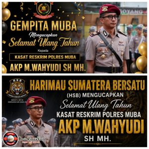 GEMPITA dan HSB Muba Sampaikan Ucapan Selamat Ulang Tahun untuk Kasatreskrim Polres Muba