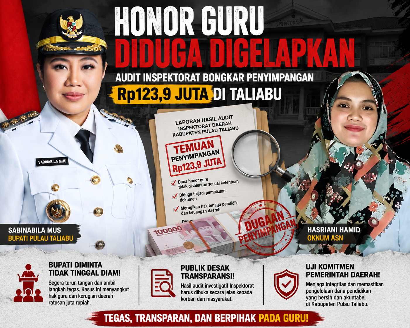 Honor Guru Raib, Audit Ungkap Dugaan Penyimpangan Rp123,9 Juta di PAUD Wayo Gela dan TK London Jaya