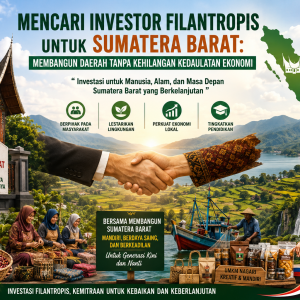🇮🇩 MENCARI INVESTOR FILANTROPIS UNTUK SUMATERA BARAT: MEMBANGUN DAERAH TANPA KEHILANGAN KEDAULATAN EKONOMI