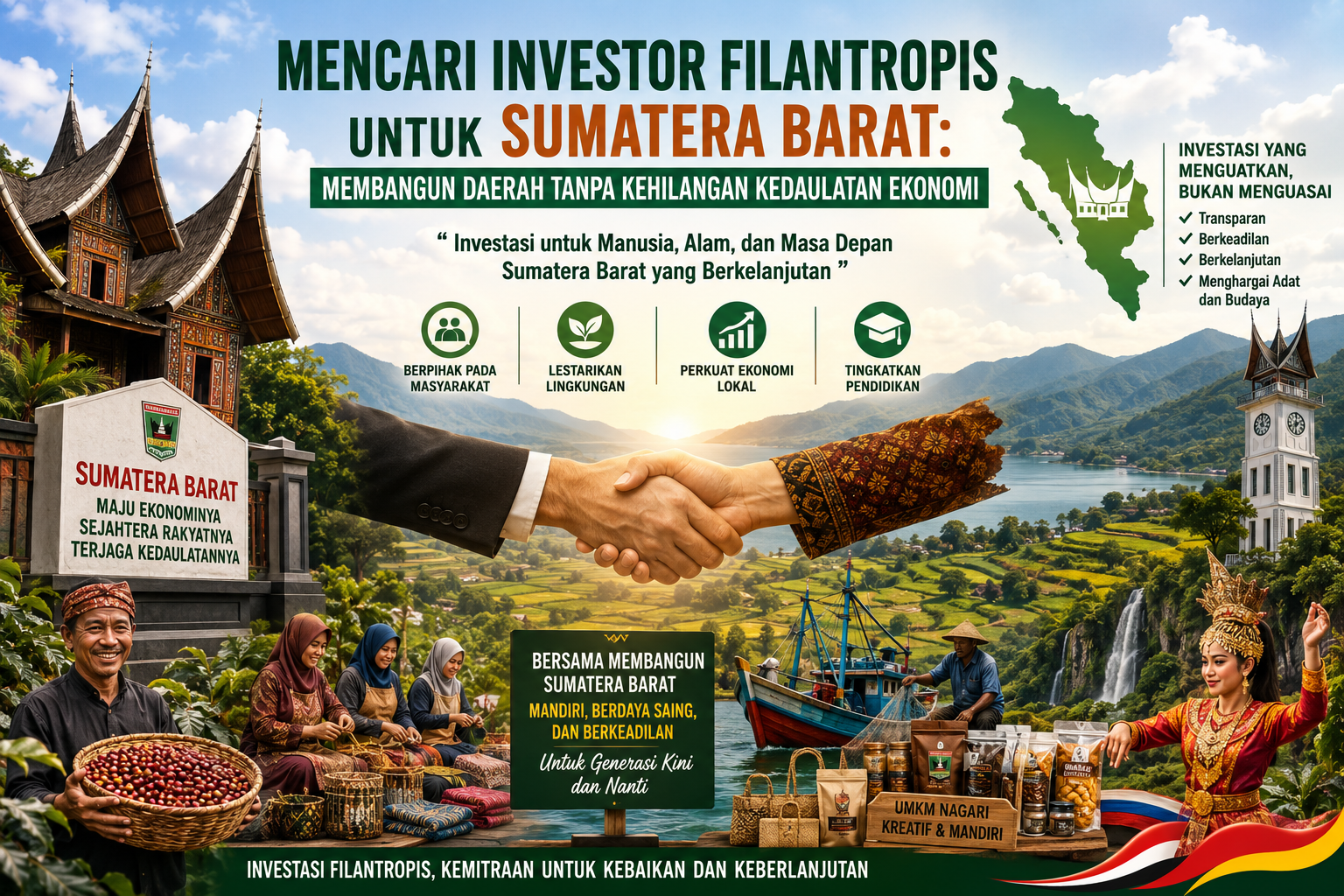 🇮🇩 MENCARI INVESTOR FILANTROPIS UNTUK SUMATERA BARAT: MEMBANGUN DAERAH TANPA KEHILANGAN KEDAULATAN EKONOMI