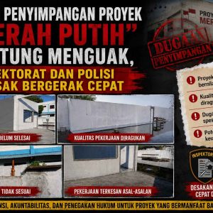 Kontraktor Bungkam, Dugaan Proyek “Merah Putih” Asal Jadi di Bitung Makin Menguat